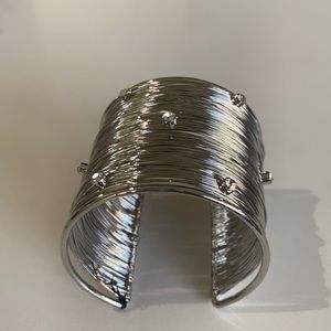 Silver-wire Cuff Adjustable Bracelet- NWOT